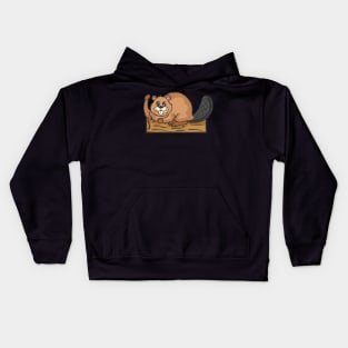 Beaver forest rodents for children animal welfare animal hunters Kids Hoodie